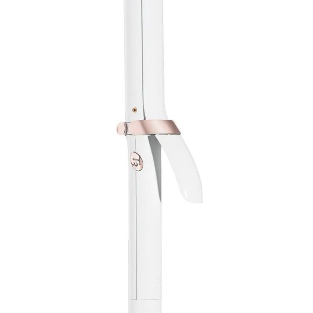1.25 inch T3 White Curling Iron with Rose Gold Accents